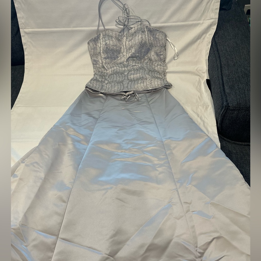 Donna Gray Corset Beaded Dress Size 10